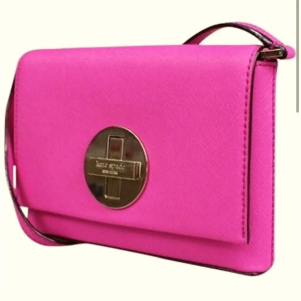 Kate Spade Newbury Pink Fuchsia Lane Sally Crossbody Bag Purse - Picture 1 of 8